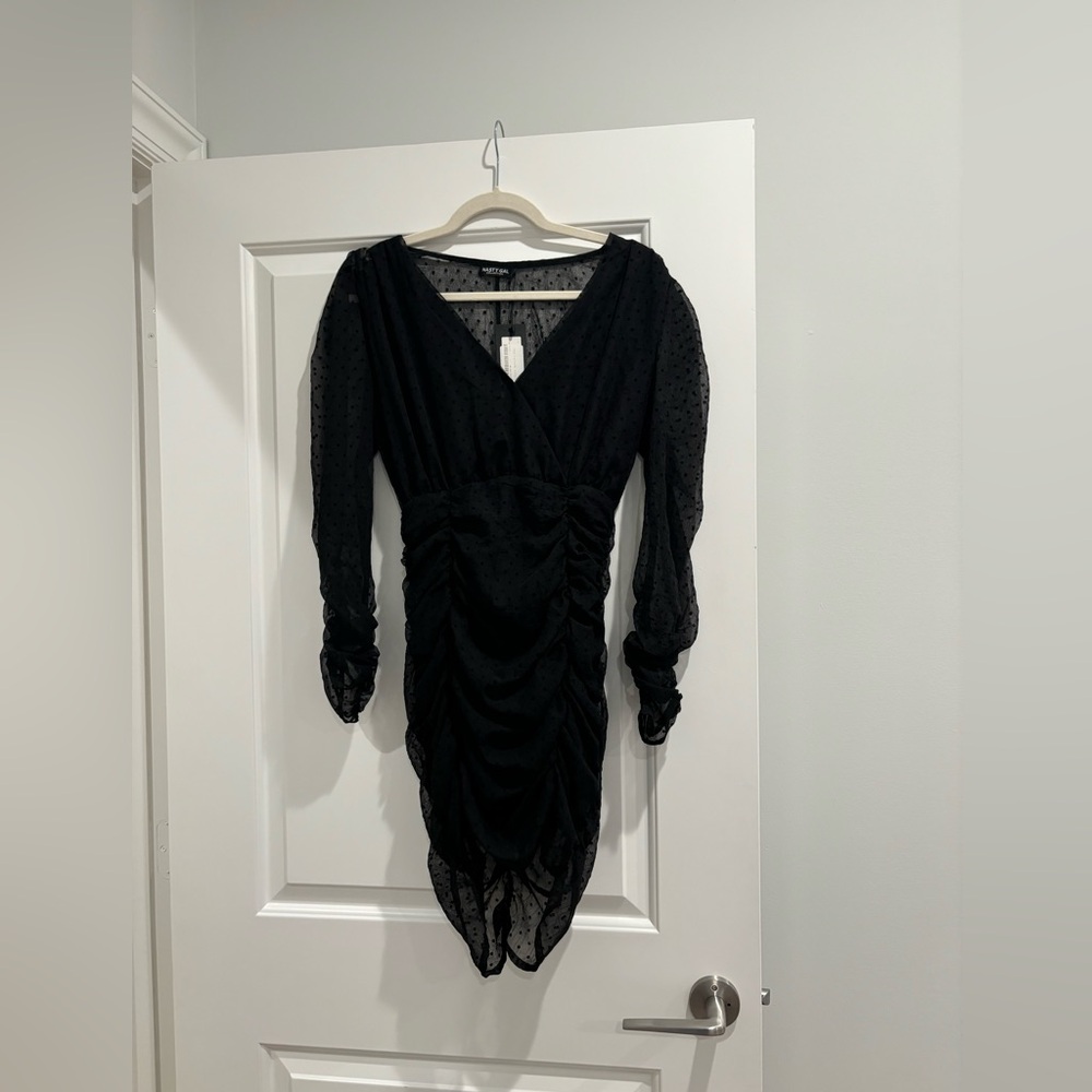 Mast Gal Quit Ruchin’ Spotty Mini Dress